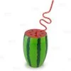 Best Pirce 🌟 Bars BarConic® Plastic Watermelon Drinking Cup W/ Twisty Straw And Lid - 28oz 🧨