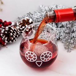 Budget 🎉 Bars Stemless Wine Glass - 14oz - The Owl 🌟 -BARS Sales Store owl wine glass scene1 800x
