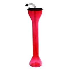 New 🔔 Bars BarConic® Red Party Yard Cup With Lid & Straw - 18 Ounce 😀