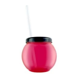 Cheap ❤️ Bars BarConic® Fishbowl Plastic Pink Drinkware - 20 Ounce - With Lid And Straw 👍