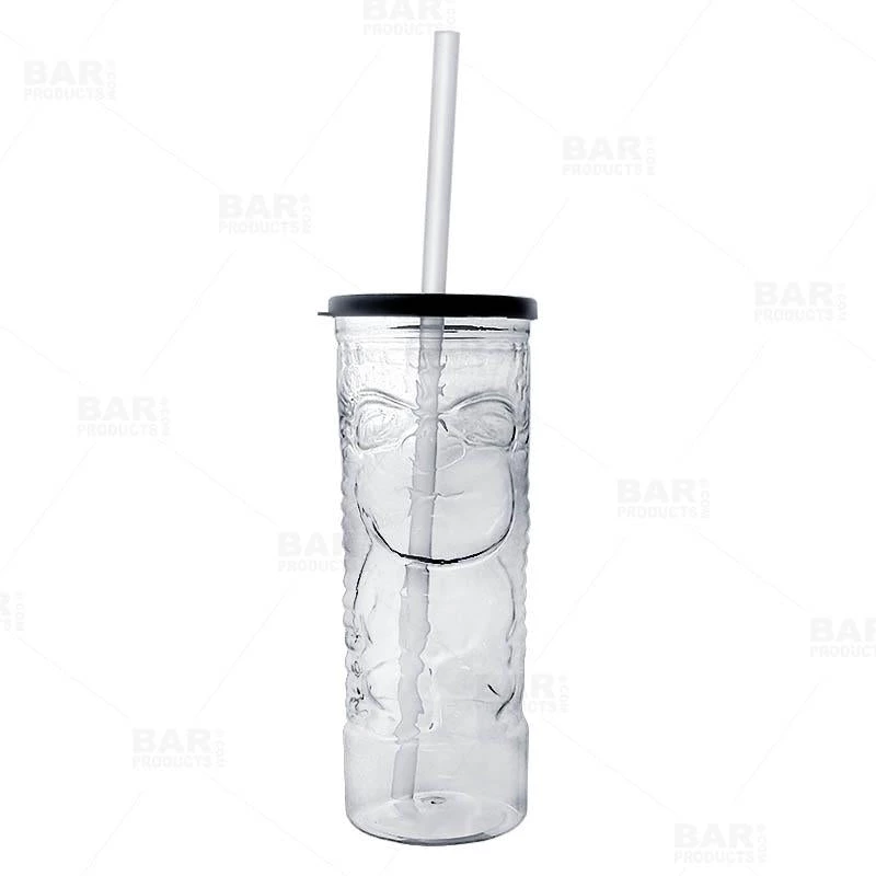 Cheapest 🎉 Bars BarConic® Tiki Cup - Clear Plastic W/ Lid And Straw - 24oz 🔥 3 Cheapest 🎉 Bars BarConic® Tiki Cup - Clear Plastic W/ Lid And Straw - 24oz 🔥 - Image 3