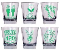 Outlet 🌟 Bars Pot Themed Shot Glass Set 🤩