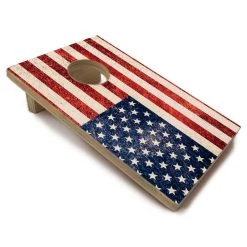 Best reviews of 🎉 Bars Quarter Master - Tabletop Cornhole Game With Quarters - Flag Or Black Flag 😀 -BARS Sales Store quarter master small wood cornhole game side white bg flag 800x