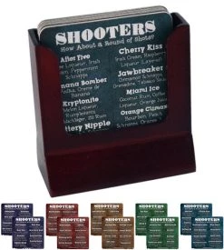 Hot Sale 🎉 Bars Coasters - Shooter Recipes (double Sided) Series ⭐