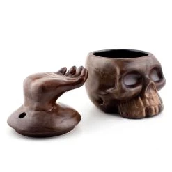 Best reviews of 🔔 Bars BarConic® Skull Bowl - Tiki Drinkware - 14 Ounce 🤩 -BARS Sales Store skull bowl clean3 800x