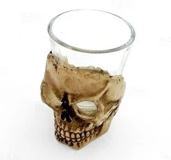 Buy 🧨 Bars BarConic® Shot Glass W/ Ceramic Skull Base - 2 Ounce 🤩 -BARS Sales Store skull shot glass ceramic 2oz bpc 3 800x