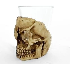 Buy 🧨 Bars BarConic® Shot Glass W/ Ceramic Skull Base - 2 Ounce 🤩 -BARS Sales Store skull shot glass ceramic 2oz bpc 4 800x