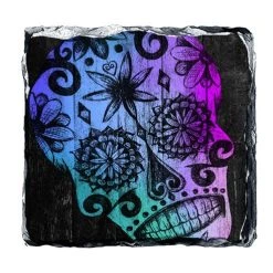 Hot Sale โค๏ธ Bars Sugar Skull Rock Slate Coasters (Design Options) ๐ 11 Hot Sale โค๏ธ Bars Sugar Skull Rock Slate Coasters (Design Options) ๐ -BARS Sales Store slate coaster HALLOWEEN sugar skull BLU WEB 1 800x