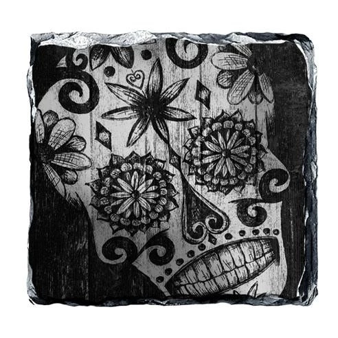 Hot Sale โค๏ธ Bars Sugar Skull Rock Slate Coasters (Design Options) ๐ 6 Hot Sale โค๏ธ Bars Sugar Skull Rock Slate Coasters (Design Options) ๐ - Image 6