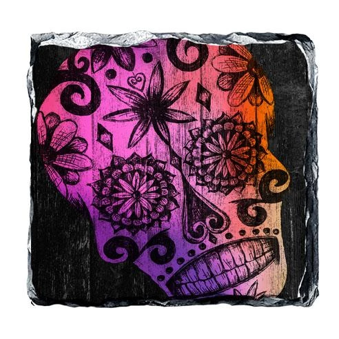 Hot Sale โค๏ธ Bars Sugar Skull Rock Slate Coasters (Design Options) ๐ 7 Hot Sale โค๏ธ Bars Sugar Skull Rock Slate Coasters (Design Options) ๐ - Image 7
