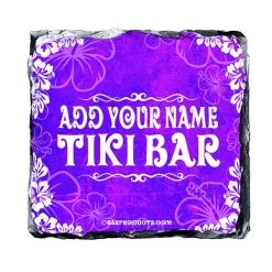 Brand new 🎉 Bars Tiki Themed CUSTOMIZABLE Rock Slate Coasters 🌟 -BARS Sales Store slate coaster tiki web pur 800x