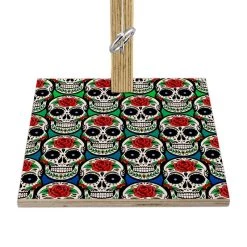 Buy 💯 Bars Small Tabletop Ring Toss Game - Sugar Skulls - Multiple Color Options 🧨 -BARS Sales Store small tabletop ring toss game base sugar skulls green blue 800x