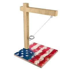 Flash Sale 👏 Bars Small Tabletop Ring Toss Game - Grunge Flag 👍