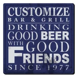 Top 10 🛒 Bars CUSTOMIZABLE Coaster - 3.5in Square Foam - Friends Design 😀 -BARS Sales Store square foam coaster blue friends web1 800x