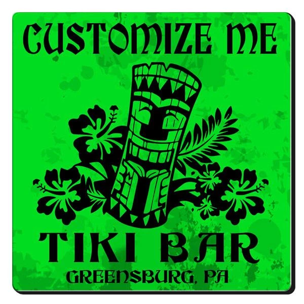 New ๐งจ Bars CUSTOMIZABLE Coaster -Tiki Design - 3.5in Square Foam ๐ 4 New ๐งจ Bars CUSTOMIZABLE Coaster -Tiki Design - 3.5in Square Foam ๐ - Image 4