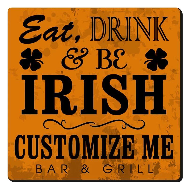 Discount 🤩 Bars CUSTOMIZABLE Coaster - Irish Design - 3.5in Square Foam 🎉 5 Discount 🤩 Bars CUSTOMIZABLE Coaster - Irish Design - 3.5in Square Foam 🎉 - Image 5