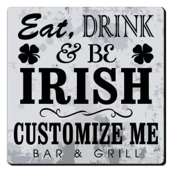 Discount 🤩 Bars CUSTOMIZABLE Coaster - Irish Design - 3.5in Square Foam 🎉 11 Discount 🤩 Bars CUSTOMIZABLE Coaster - Irish Design - 3.5in Square Foam 🎉 -BARS Sales Store square foam coaster white irish web1 800x