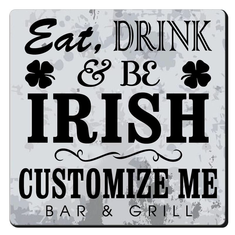 Discount 🤩 Bars CUSTOMIZABLE Coaster - Irish Design - 3.5in Square Foam 🎉 6 Discount 🤩 Bars CUSTOMIZABLE Coaster - Irish Design - 3.5in Square Foam 🎉 - Image 6