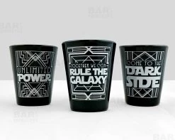 Best deal 🔥 Bars BarConic® Black Shot Glasses - Multiple Designs - 1.75 Oz 😍
