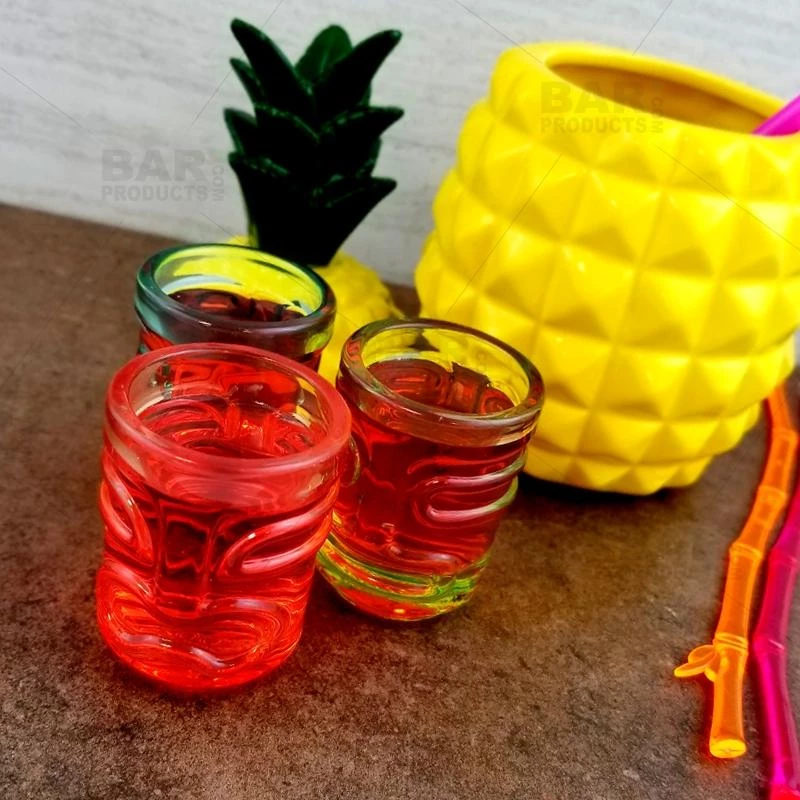 Budget 🤩 Bars Shot Glasses - Tiki - Set Of 3 - Multicolor 🎁 - Image 5