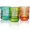 Budget 🤩 Bars Shot Glasses - Tiki - Set Of 3 - Multicolor 🎁