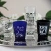 Brand new ⌛ Bars Wedding Themed Shot Glasses 👏