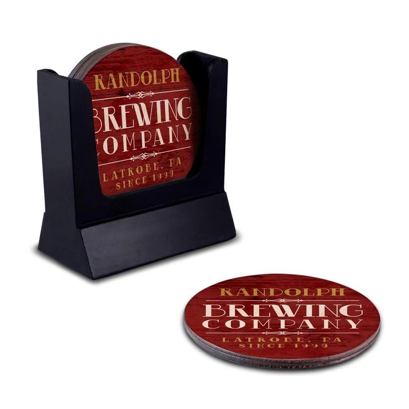 Top 10 🛒 Bars Customizable Wooden Coasters - Brewing Company - Round - Set Of 4 🥰 4 Top 10 🛒 Bars Customizable Wooden Coasters - Brewing Company - Round - Set Of 4 🥰 - Image 4