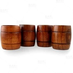Outlet 🎁 Bars Barrel Wood Shots - Set Of 4 - 2 Ounce ❤️ -BARS Sales Store wood barrel shots set of 4 bpc 800 3 800x