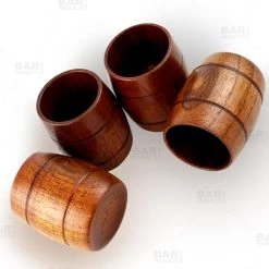 Outlet 🎁 Bars Barrel Wood Shots - Set Of 4 - 2 Ounce ❤️ -BARS Sales Store wood barrel shots set of 4 bpc 800 800x