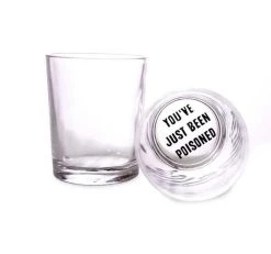 New ❤️ Bars You've Just Been Poisoned 3 Oz Shooter Glasses ✔️