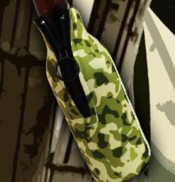 Hot Sale π Bars Zipper Style Bottle Cooler - Camo Forest β
